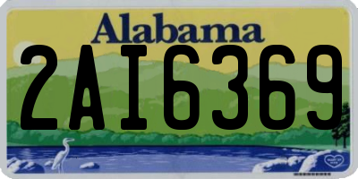 AL license plate 2AI6369