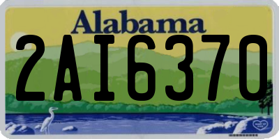 AL license plate 2AI6370