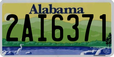 AL license plate 2AI6371