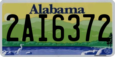 AL license plate 2AI6372