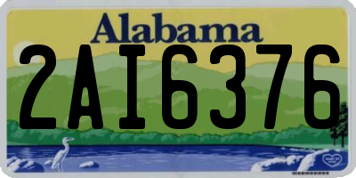 AL license plate 2AI6376