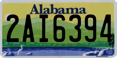AL license plate 2AI6394