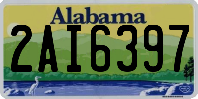 AL license plate 2AI6397