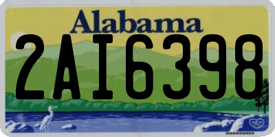 AL license plate 2AI6398