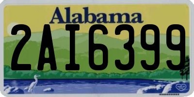 AL license plate 2AI6399