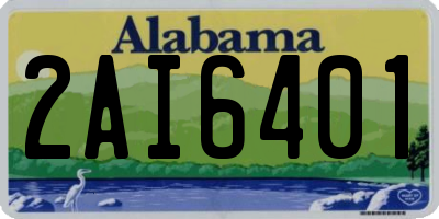 AL license plate 2AI6401