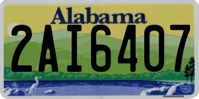 AL license plate 2AI6407