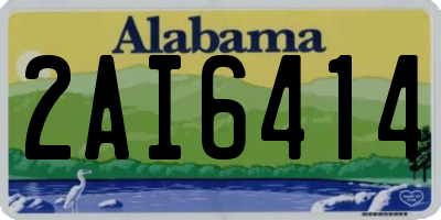 AL license plate 2AI6414