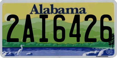 AL license plate 2AI6426