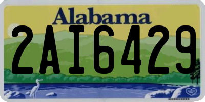AL license plate 2AI6429