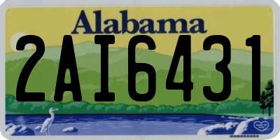 AL license plate 2AI6431