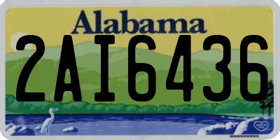AL license plate 2AI6436