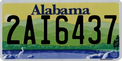 AL license plate 2AI6437