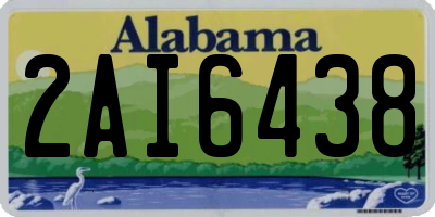 AL license plate 2AI6438