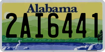 AL license plate 2AI6441
