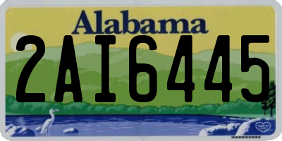 AL license plate 2AI6445