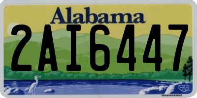 AL license plate 2AI6447