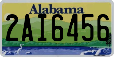 AL license plate 2AI6456