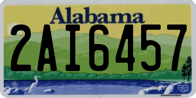 AL license plate 2AI6457