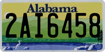 AL license plate 2AI6458