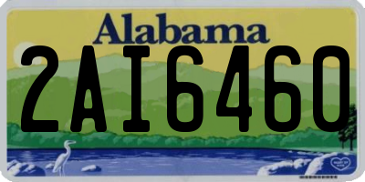 AL license plate 2AI6460