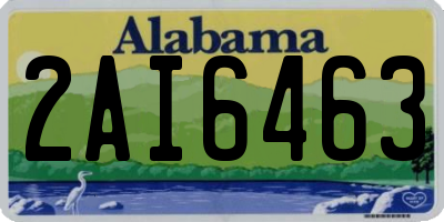 AL license plate 2AI6463