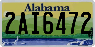 AL license plate 2AI6472
