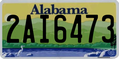 AL license plate 2AI6473