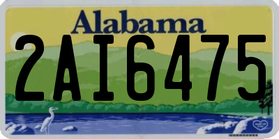 AL license plate 2AI6475