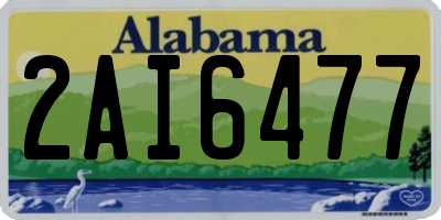 AL license plate 2AI6477