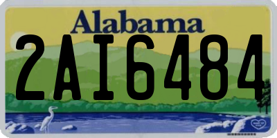 AL license plate 2AI6484