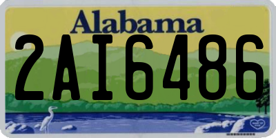 AL license plate 2AI6486