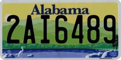 AL license plate 2AI6489