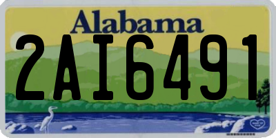 AL license plate 2AI6491