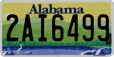 AL license plate 2AI6499