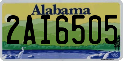 AL license plate 2AI6505