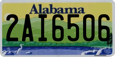 AL license plate 2AI6506