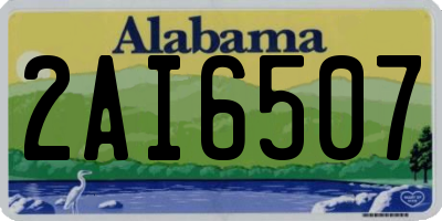 AL license plate 2AI6507