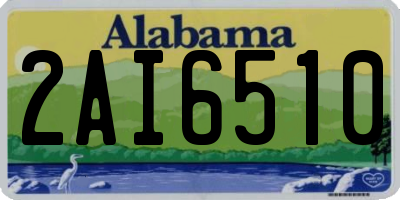 AL license plate 2AI6510
