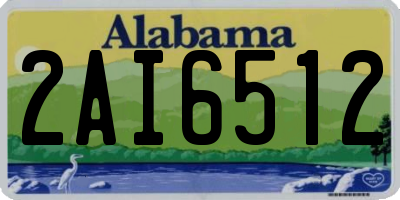 AL license plate 2AI6512