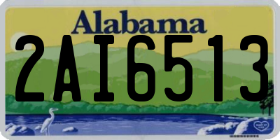 AL license plate 2AI6513
