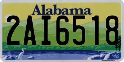 AL license plate 2AI6518