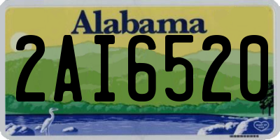 AL license plate 2AI6520