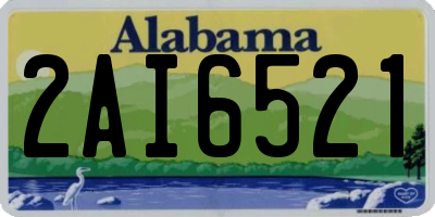 AL license plate 2AI6521