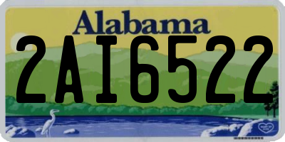 AL license plate 2AI6522