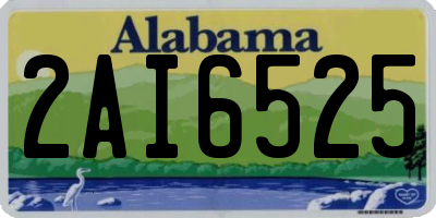 AL license plate 2AI6525