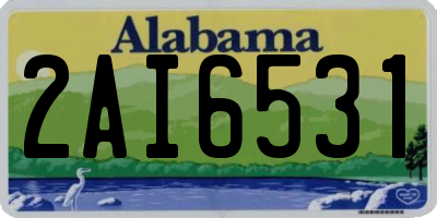 AL license plate 2AI6531
