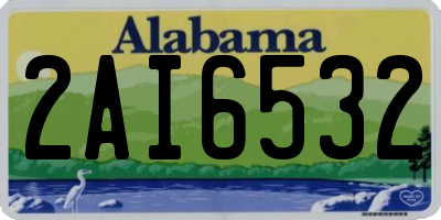 AL license plate 2AI6532