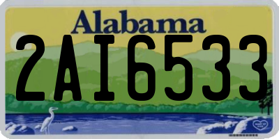 AL license plate 2AI6533