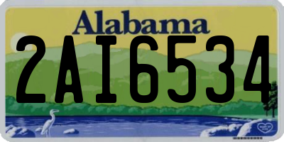 AL license plate 2AI6534